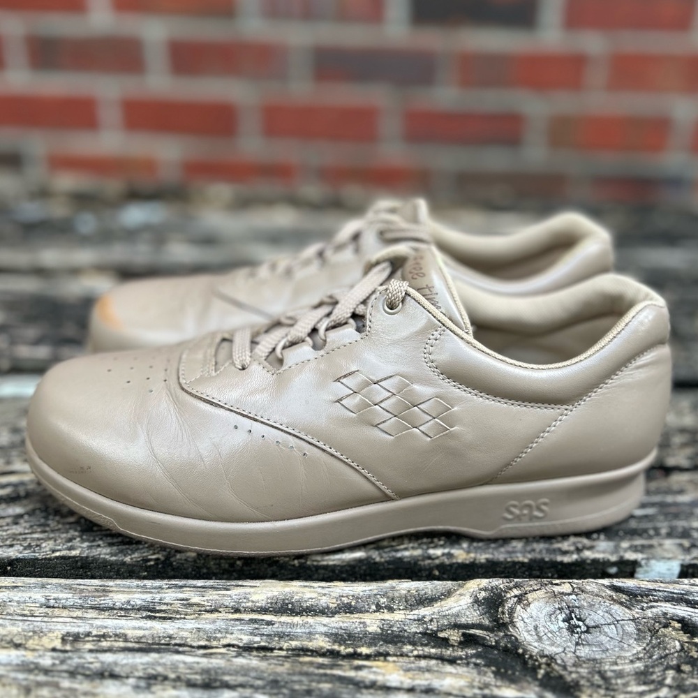 SAS Free Time Leather Oxford Comfort Shoes Tripad Lace Up Women's Sz 9 See Note